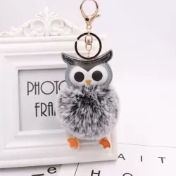 Keychain Fluffy Owl