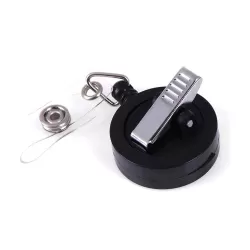 Key Ring Retractable Badge Holder - Round