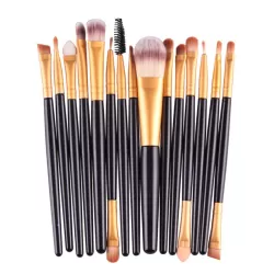 Make Up Brushes - Set of 20 Pieces - Black