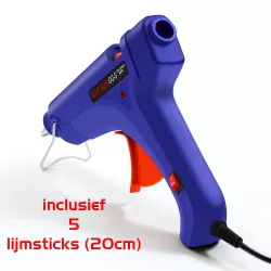 Professional Glue Gun Hot Melt Including 5 Glue Sticks - 80W 230V