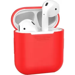 Silicone Case Special For Apple Airpods 1 and 2 - Cover - Case - Red
