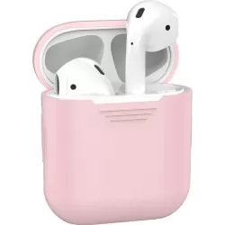 Silicone Case Special For Apple Airpods 1 and 2 - Cover - Case - Light Pink