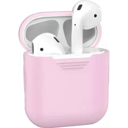 Siliconen Case Speciaal Voor Apple Airpods 1 en 2 - Cover - Hoesje - Roze