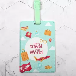 Luggage tag - Travel tag - Luggage tag - Let's travel the world