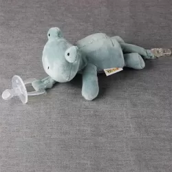 Pacifier Cuddle Frog - Cuddle Pacifier - Stuffed Animal - Eco Friendly - Bpa Free