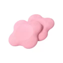 Yoga Knee Pad Mat - Sports Balance Cushion - Set of 2 Pieces - 20x20 cm - Pink