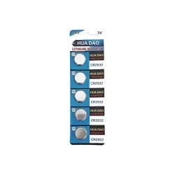 Lithium Battery Button Cell CR2032 3 Volt - 230mAh - Pack of 5 Pieces