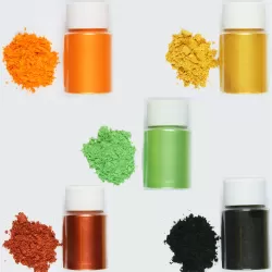 Epoxy Pigment Powder 5 Colors of 10 gr Per Jar - Mica Dye - Suitable For Candles, Soap, Cast Resin, Jewelry - Set no. 5