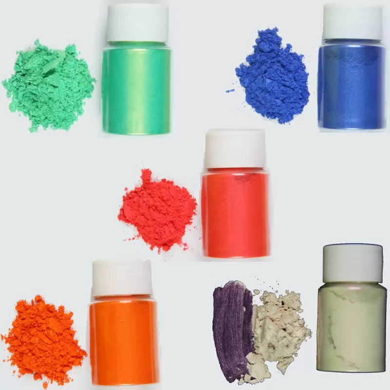 Epoxy Pigment Powder 5 Colors of 10 gr Per Jar - Mica Dye - Suitable For  Candles, Soap