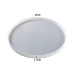 Silicone Epoxy Mold Tabletop Round 50 cm Height 3,4 cm - Can be used multiple times