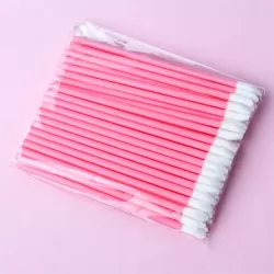 Lipgloss Eyeshadow Brushes - 50 Pieces - Pink