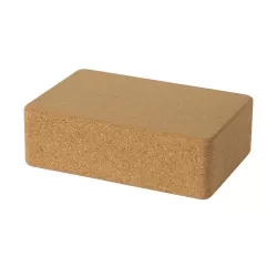 Yoga Cork Block with Rounded Corners - 22x14.5x7 cm - Rectangle - Fitness - Physio - Pilates