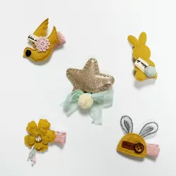 Baby and Children Hair Clips - Hair Clips - Hair Accessories - Set of 5 Pieces Type 2