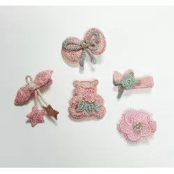 Baby and Children Hair Clips - Hair Clips - Hair Accessories - Set of 5 Pieces Type 7