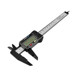 Digital Caliper 150 mm/6 Inch Measuring Range - LCD Display - incl. Battery - Black