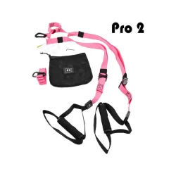 Suspension Trainer Pro3 - Fitness - Workout - Black/pink