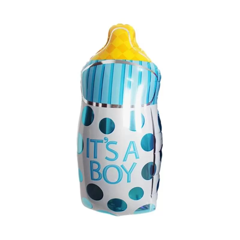 Foil Balloon Baby Bottle It's A Boy - Baby Shower - 23x43 cm - Blue