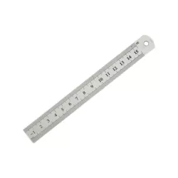 Ruler 15 cm - Stainless steel - Cutting stick Inch and mm