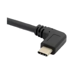 Haakse Kabel USB 3.1 C Male naar USB 3.0 A Male - 30 cm - Zwart