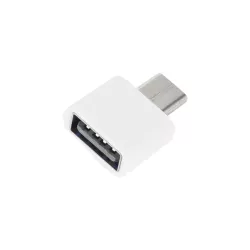 Adapter USB A Female to Micro USB B Male - Gradient - White