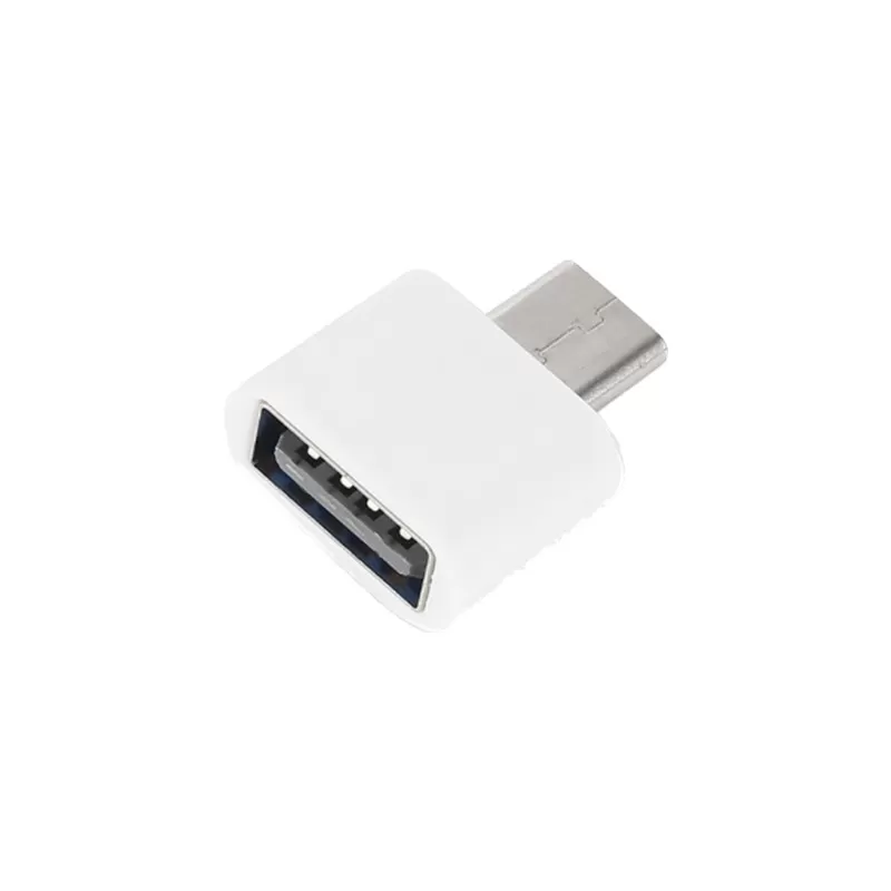 Adapter USB A Female naar Micro USB B Male - Verloop - Wit
