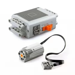 M Motor + Batterijhouder - 6x AA - Serie 8883 + 8881- Compatibel met Lego