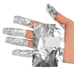 Aluminium Nagellak Gellak Verwijder Wraps - Soak Off Folie - 100 Stuks