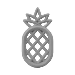 Silicone Teether Pineapple - Gray