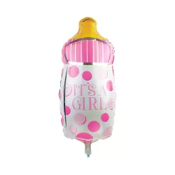 Foil Balloon Baby Bottle It's A Boy - Baby Shower - 23x43 cm - Pink