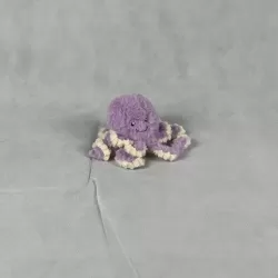 Pluche Knuffel Octopus - Paars - 18 cm
