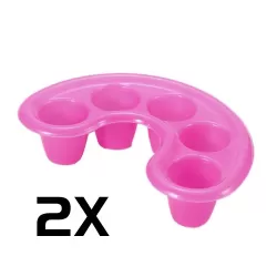Nagel Manicure Bowl - Set van 2 Stuks - Roze