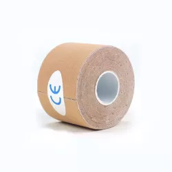 Kinesiotape Sports Tape - Physiotape - Waterproof - 5 cm x 5 meter - Beige Skin Color