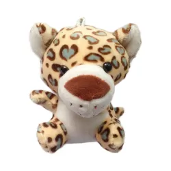 Plush Animal Keychain - Leopard - 11 cm