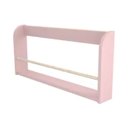 Bookshelf with Ash Stick - Mdf - Ash Wood - Pink
