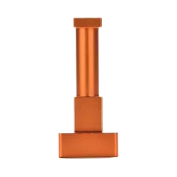 Aluminium Kapstok Haak - Vierkant - Oranje - Set van 2 stuks
