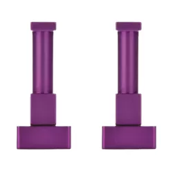 Aluminum coat rack square purple | set of 2