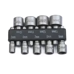 9-delige Metrische Zeskant Dopsleutel Set in Houder - 5-13 mm