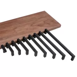 Stainless Steel Handle with Screws - Kitchen Furniture Door - Black - 172 mm