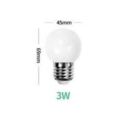 Led Lamp Warm Wit - 3 Watt - E27 - 230 V - Set van 2 Stuks