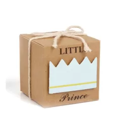 Gift boxes Little Prince - Gift boxes with Bow - Baby shower - 5 Pieces - 5x5x5 cm - Blue