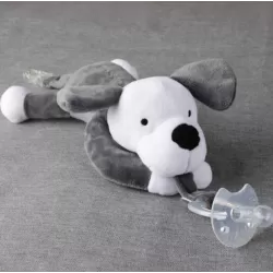 Pacifier Cuddle Dog - Cuddle Pacifier - Stuffed Animal - Eco Friendly - Bpa Free