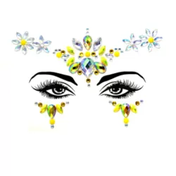 Gezichtsversiering - Gezichtsjuwelen - Tattoo Sticker - Face Jewels -  Festival - Decoratie Crystal 4