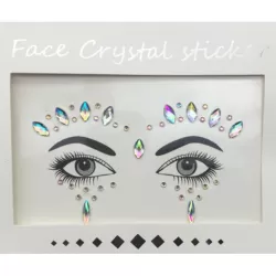 Gezichtsversiering - Gezichtsjuwelen - Tattoo Sticker - Face Jewels -  Festival - Decoratie Crystal 17