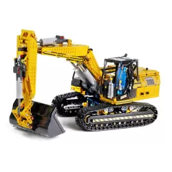 Excavator 6 motors - wireless controllable - 1830 pcs - compatible with Lego