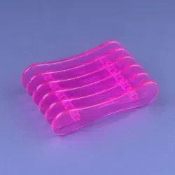 Penseel houder - Geschikt voor 5 penselen - Acryl nagel penselen - Roze